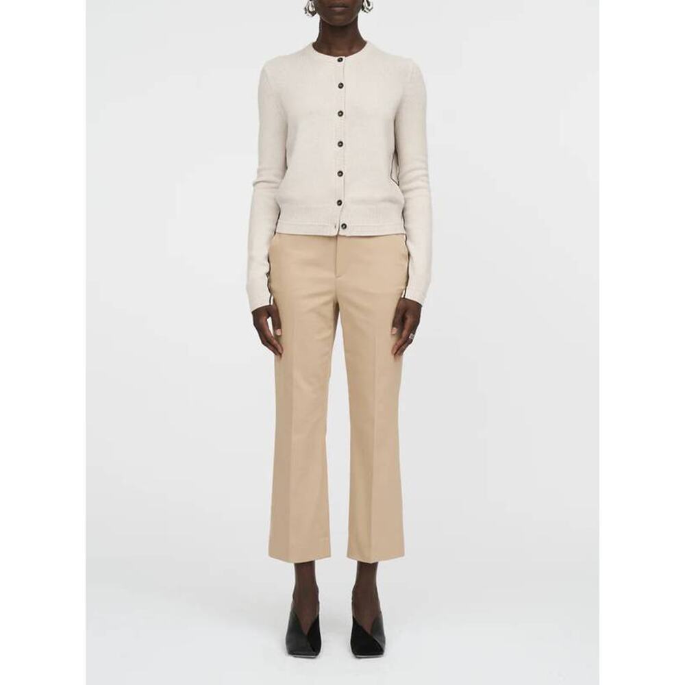 Maria McManus Signature High Waisted Crop Trousers in Khaki 8